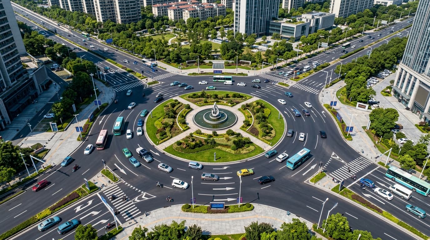 AI Controlled Traffic Rotary